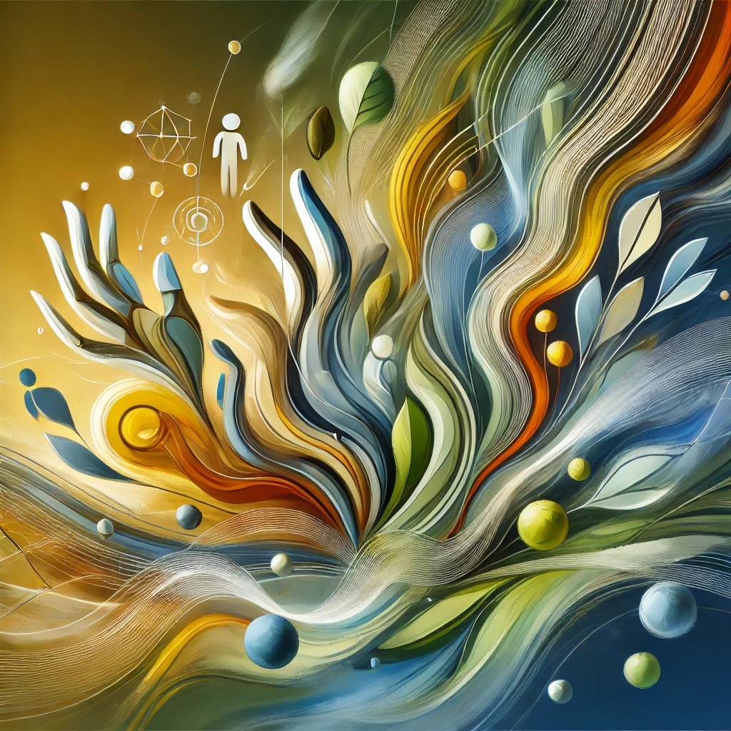 Abstarkes Bild, welches die Arbeit in der Plattform emotional festhalten soll